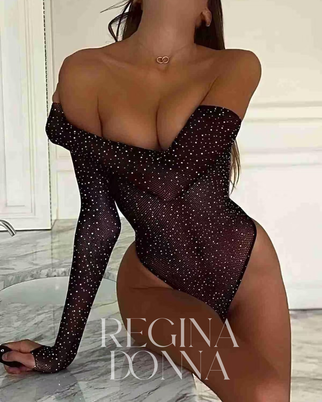 Regina Donna Taşlı Bodysuit