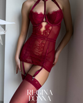 Burning Desire Kırmızı Babydoll (Çorap dahil)